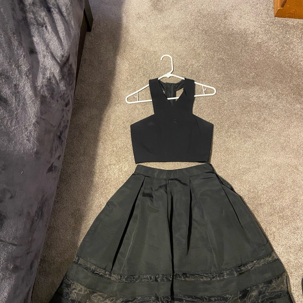 Express Black Two-Piece Dress
